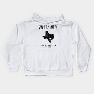 New Braunfels Texas Ein Bier Bitte Kids Hoodie